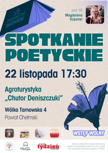 Magdalena Szpunar - Spotkanie poetyckie: Wólka Tarnowska, 2024-11-22